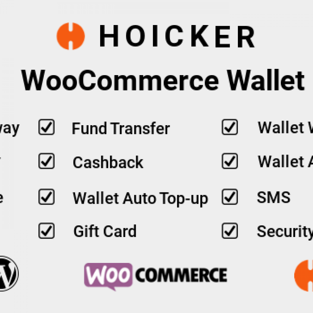 Hoicker WooCommerce Wallet