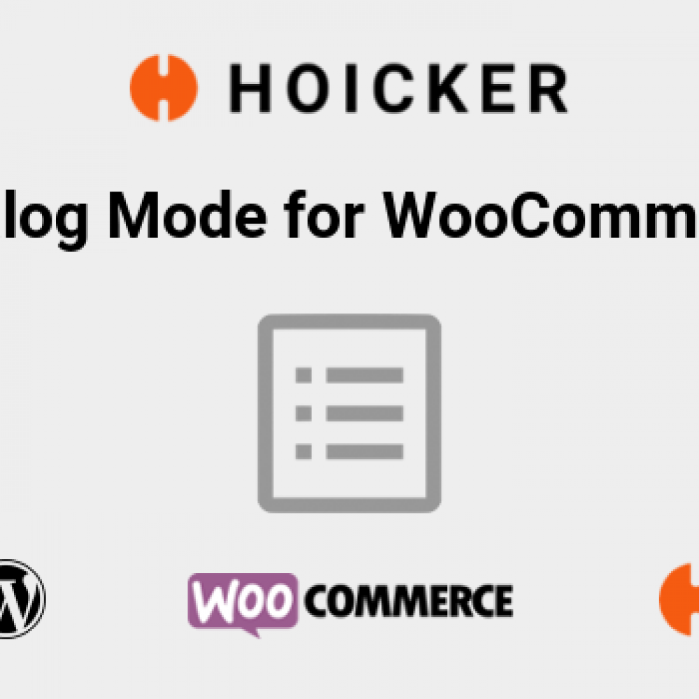 Hoicker Catalog Mode for WooCommerce